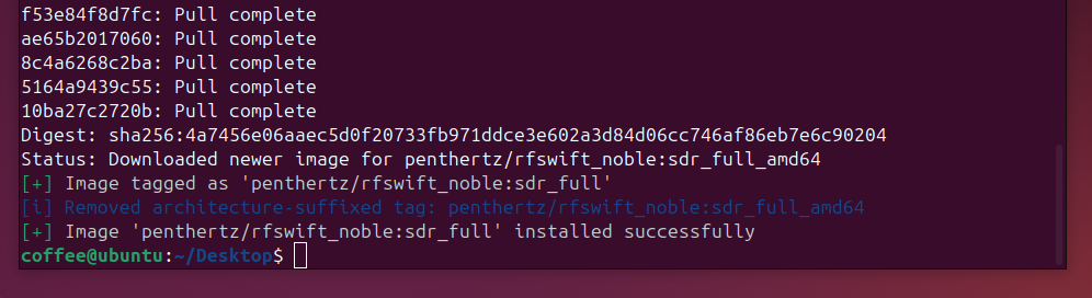 installation complete
